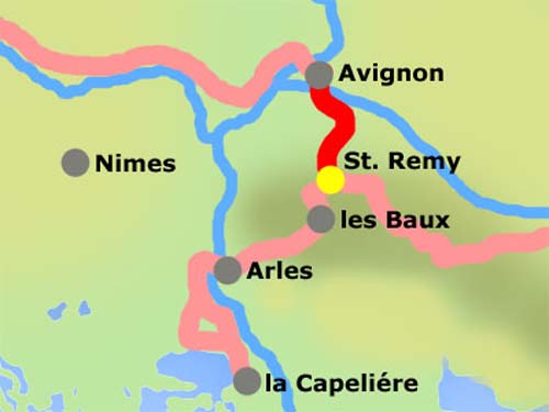 Samstag, 15.10.: St. Remy - Avignon