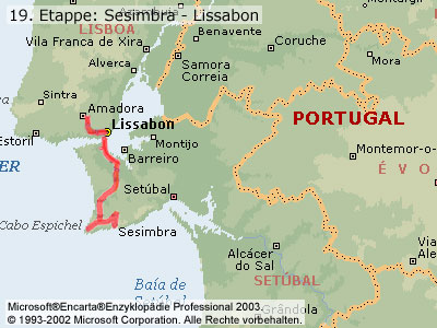 19. Etappe: Sesimbra - Lissabon