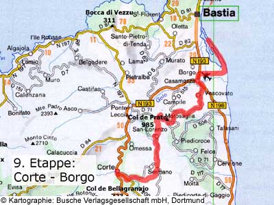 9. Etappe: Corte - Borgo