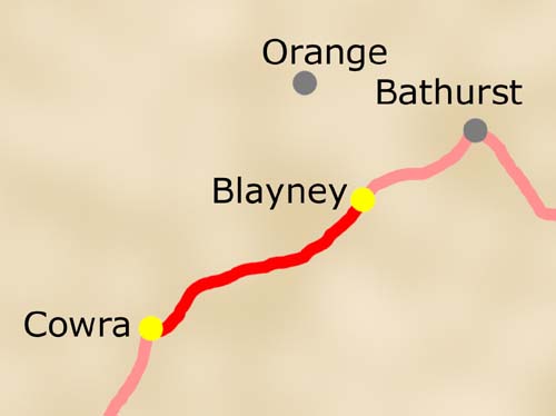 3. Etappe: Blayney - Cowra am 12.03.2004