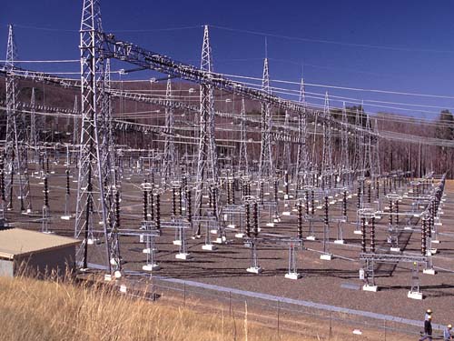 Umspannwerk in den australischen Alpen