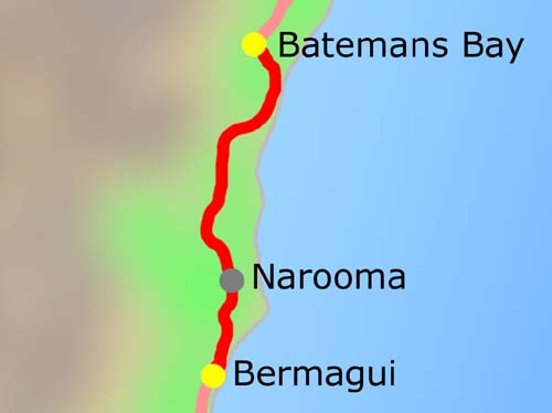 13. Etappe: Bermagui - Batemans Bay am 22.03.2004