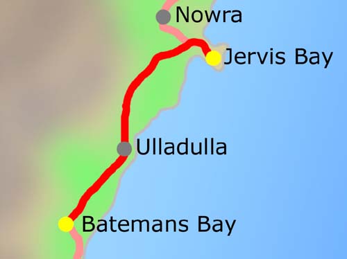 14. Etappe: Batemans Bay - Jervis Bay am 23.03.2004