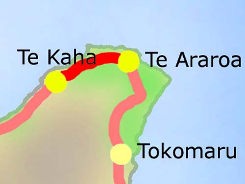8. Etappe: Te Kaha - Te Araroa am 27.02.2004