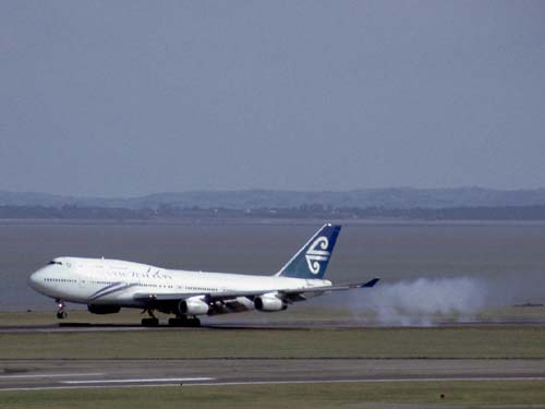 Gut gelandet in Auckland...