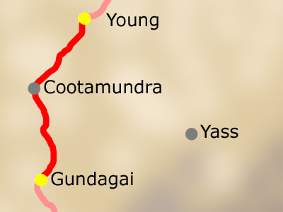 Sonntag 14.03.: Young - Gundagai