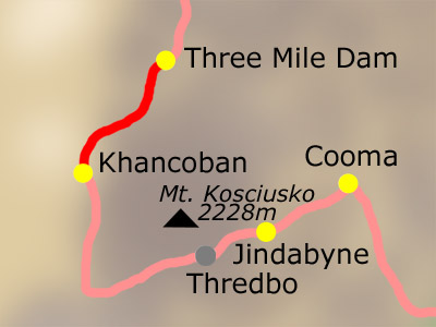 Mittwoch 17.03.: Three Mile Dam - Khancoban