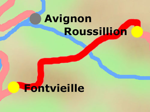 11. Etappe: Roussillion - Fontvieille am 15.09.2004