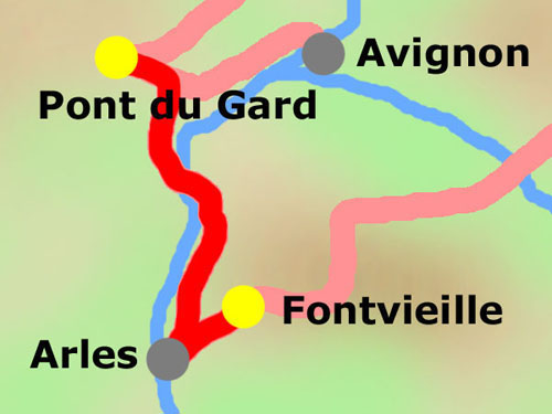 12. Etappe: Fontvieille - Pont du Gard / Remoulins am 16.09.2004