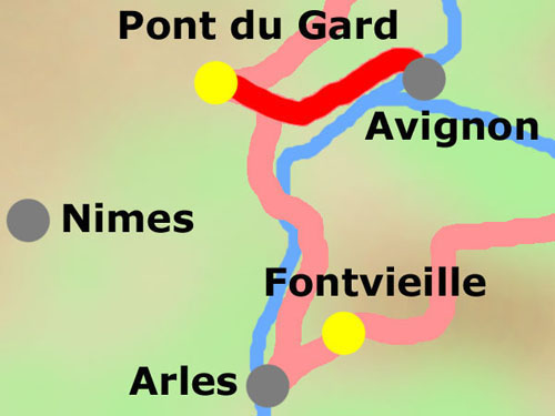 13. Etappe: Pont du Gard - Avignon - Pont du Gard am 17.09.2004