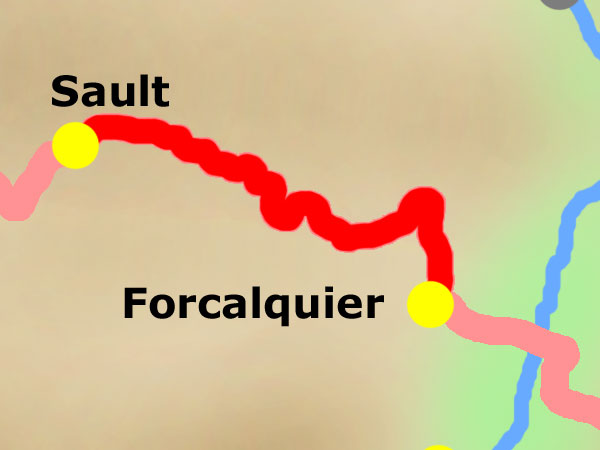 Dienstag, 07.09.: Sault - Forcalquier