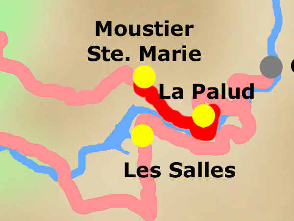 Donnerstag, 09.09.: Moustier Ste. Marie - La Palud